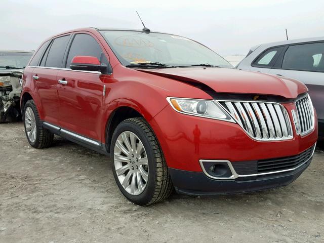 2LMDJ8JK7CBL19444 - 2012 LINCOLN MKX MAROON photo 1