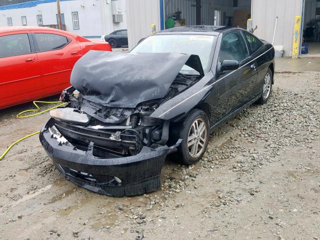 1G1JH12F447182604 - 2004 CHEVROLET CAVALIER L BLACK photo 2