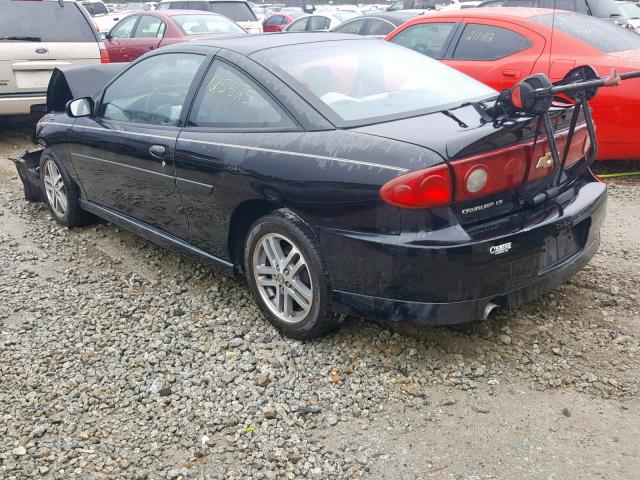 1G1JH12F447182604 - 2004 CHEVROLET CAVALIER L BLACK photo 3