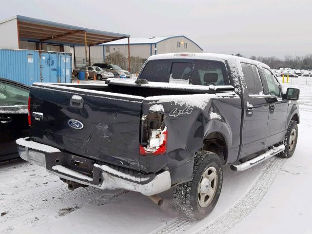 1FTPW14505KE73112 - 2005 FORD F150 SUPER BLACK photo 4