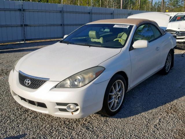 4T1FA38P07U128134 - 2007 TOYOTA CAMRY SOLA WHITE photo 2