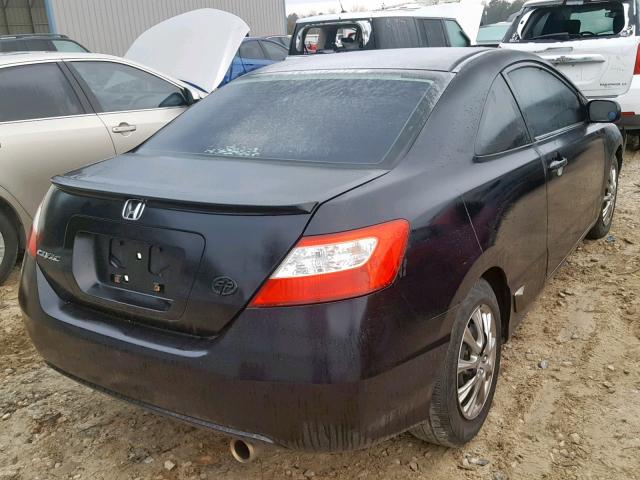 2HGFG12897H513947 - 2007 HONDA CIVIC EX BLACK photo 4