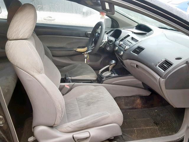 2HGFG12897H513947 - 2007 HONDA CIVIC EX BLACK photo 5