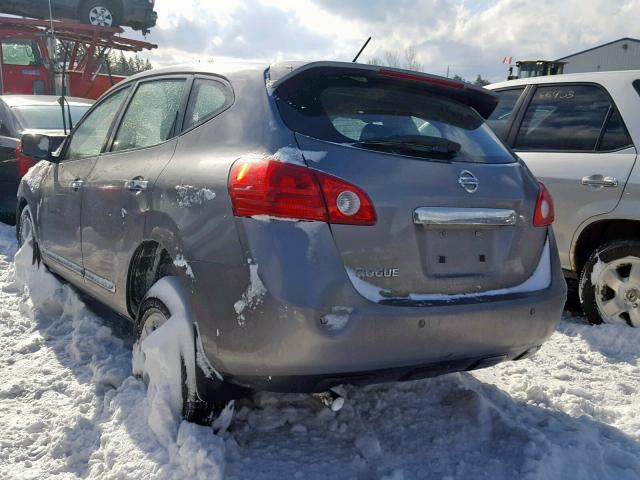 JN8AS5MT7DW029955 - 2013 NISSAN ROGUE S GRAY photo 3