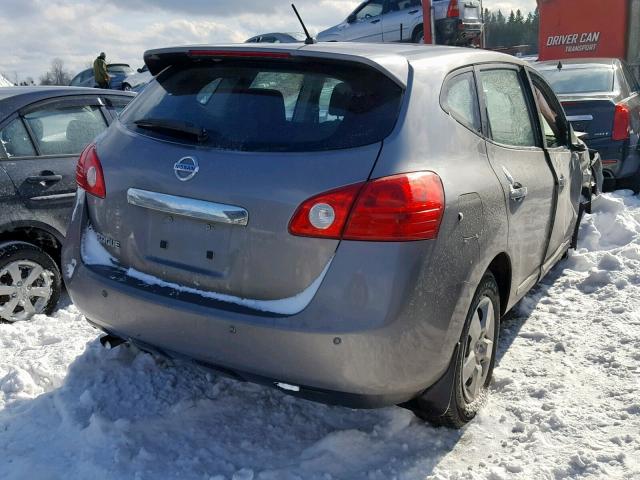 JN8AS5MT7DW029955 - 2013 NISSAN ROGUE S GRAY photo 4