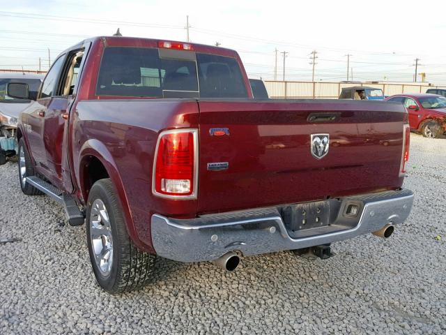 1C6RR6NT5JS195660 - 2018 RAM 1500 LARAM RED photo 3