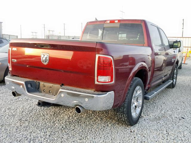 1C6RR6NT5JS195660 - 2018 RAM 1500 LARAM RED photo 4