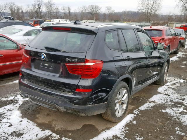 5UXWX9C57G0D66826 - 2016 BMW X3 XDRIVE2 BLACK photo 4