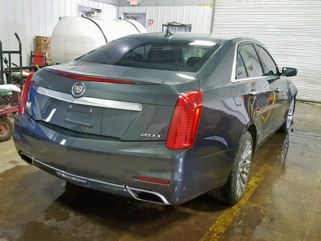 1G6AX5SX6E0153256 - 2014 CADILLAC CTS LUXURY CHARCOAL photo 4