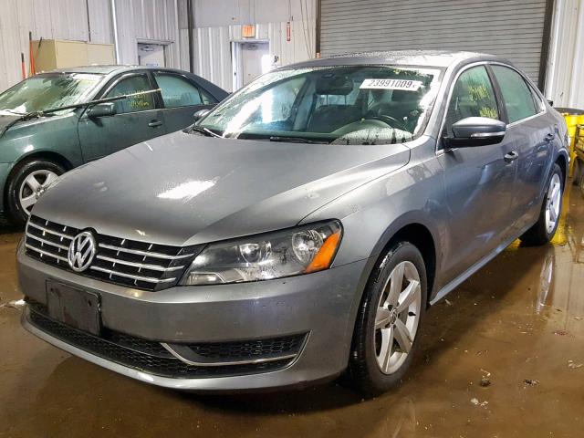 1VWBN7A30CC078855 - 2012 VOLKSWAGEN PASSAT SE GRAY photo 2