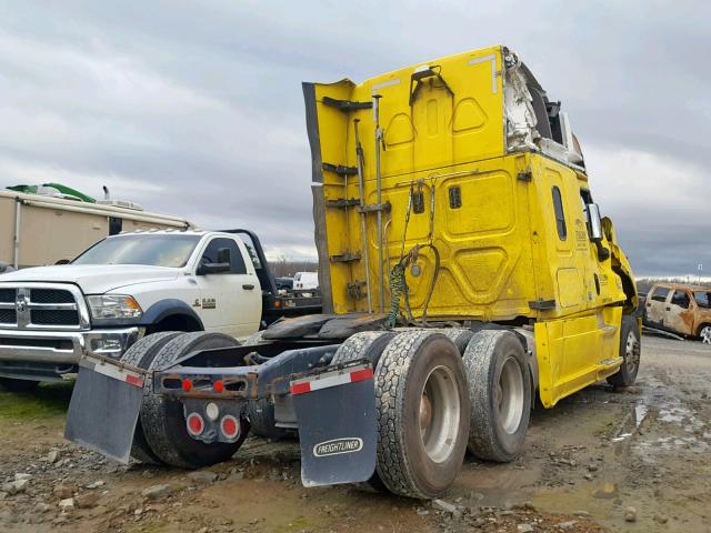 1FUJGLBG0GLHD1877 - 2016 FREIGHTLINER CASCADIA 1 YELLOW photo 4