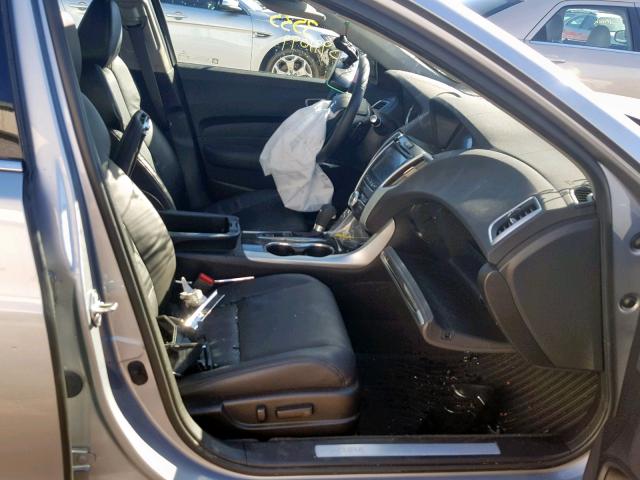 19UUB1F53JA005324 - 2018 ACURA TLX TECH ვერცხლისფერი ფოტო 5