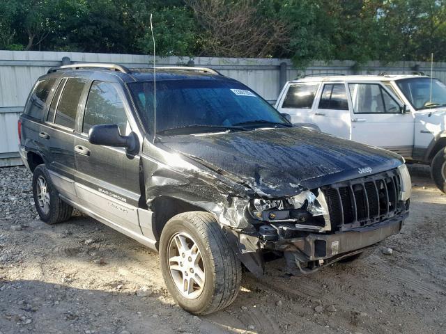 1J4GX48N54C418179 - 2004 JEEP GRAND CHER BLACK photo 1