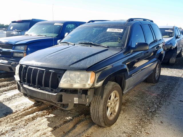 1J4GX48N54C418179 - 2004 JEEP GRAND CHER BLACK photo 2