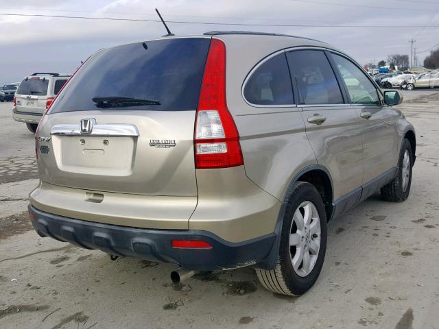 JHLRE38717C002086 - 2007 HONDA CR-V EXL GOLD photo 4