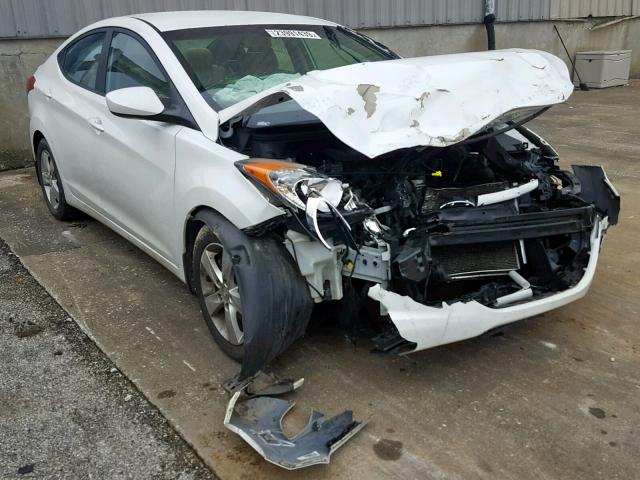 5NPDH4AE1CH126998 - 2012 HYUNDAI ELANTRA GL WHITE photo 1