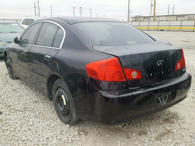 JNKCV51E15M208554 - 2005 INFINITI G35 BLACK photo 3