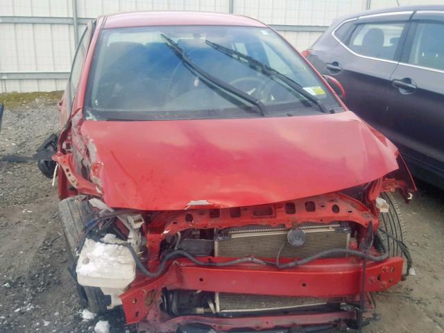 JTDBT923071173579 - 2007 TOYOTA YARIS RED photo 1