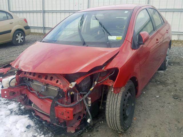 JTDBT923071173579 - 2007 TOYOTA YARIS RED photo 2