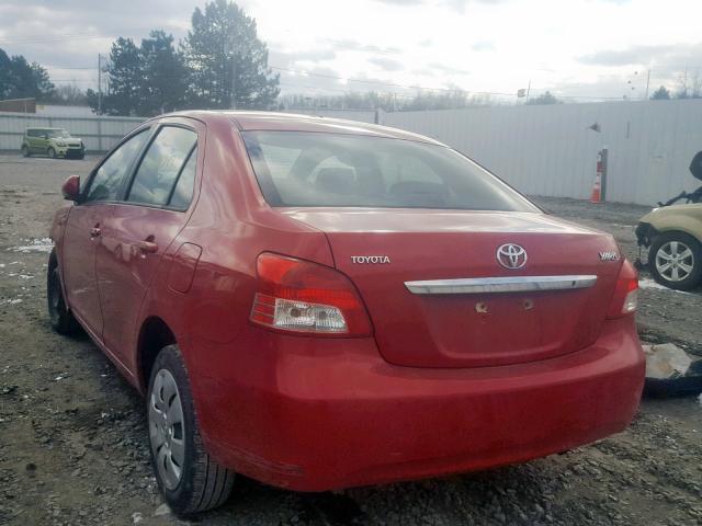 JTDBT923071173579 - 2007 TOYOTA YARIS RED photo 3