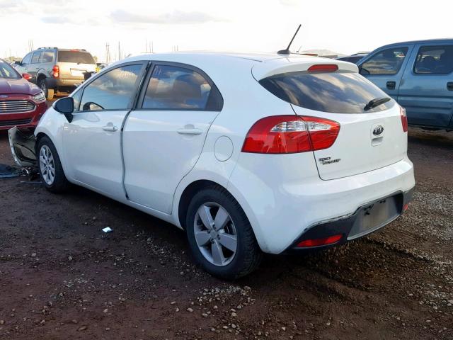 KNADM5A30C6013227 - 2012 KIA RIO LX WHITE photo 3