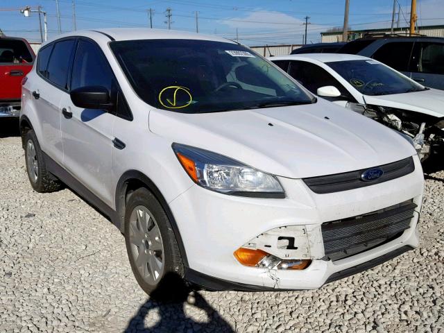 1FMCU0F78EUA12835 - 2014 FORD ESCAPE S WHITE photo 1