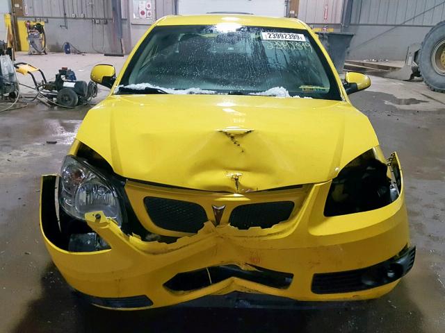 1G2AL15F677415943 - 2007 PONTIAC G5 YELLOW photo 9
