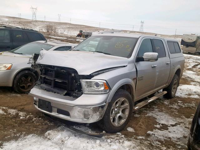 1C6RR7NM0GS186050 - 2016 RAM 1500 LARAM SILVER photo 2