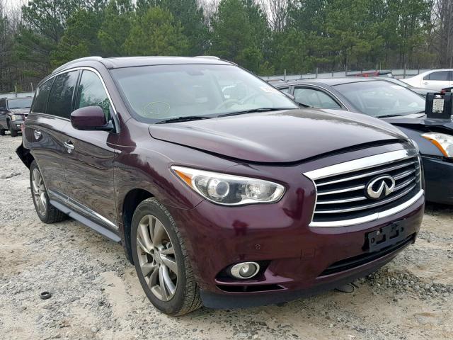 5N1AL0MM5DC318706 - 2013 INFINITI JX35 MAROON photo 1