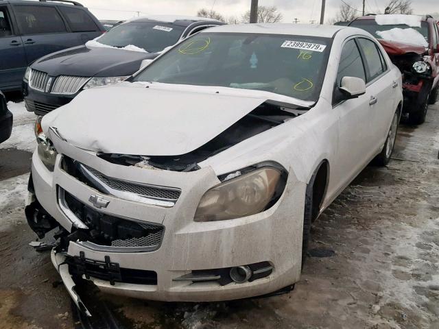 1G1ZE5E12BF178024 - 2011 CHEVROLET MALIBU LTZ WHITE photo 2