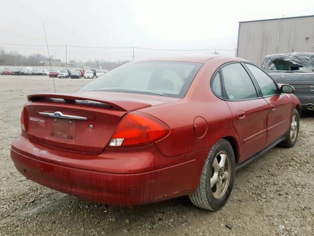 1FAFP55U13A263746 - 2003 FORD TAURUS SES RED photo 4