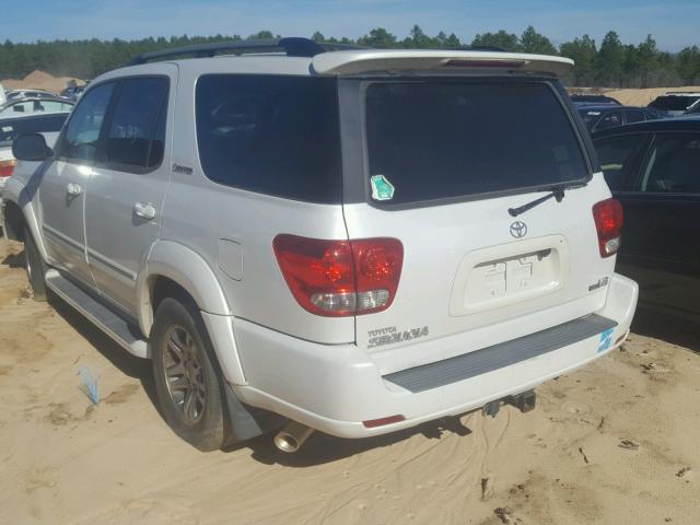 5TDZT38A07S290986 - 2007 TOYOTA SEQUOIA LI WHITE photo 3