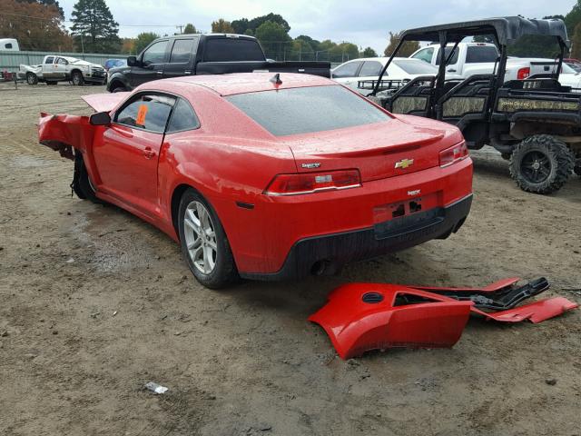 2G1FA1E3XE9262131 - 2014 CHEVROLET CAMARO LS RED photo 3