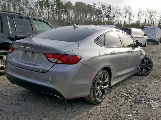 1C3CCCBB4FN698147 - 2015 CHRYSLER 200 S SILVER photo 4