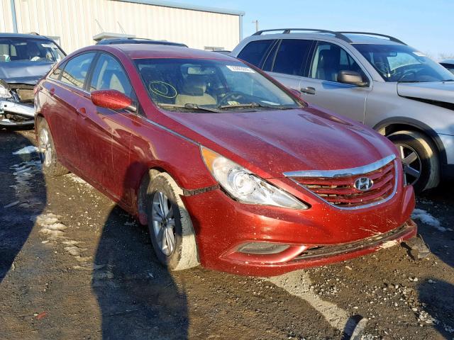 5NPEB4ACXCH501758 - 2012 HYUNDAI SONATA GLS BURGUNDY photo 1