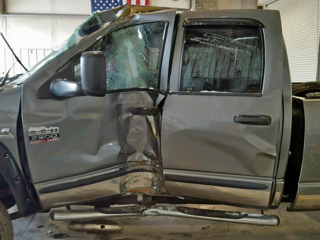 1D7KS28C47J534982 - 2007 DODGE RAM 2500 S GRAY photo 9