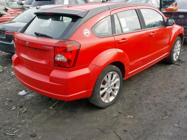 1B3CB5HAXBD204416 - 2011 DODGE CALIBER HE RED photo 4