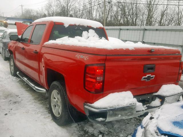 3GCUKRECXEG261819 - 2014 CHEVROLET SILVERADO RED photo 3