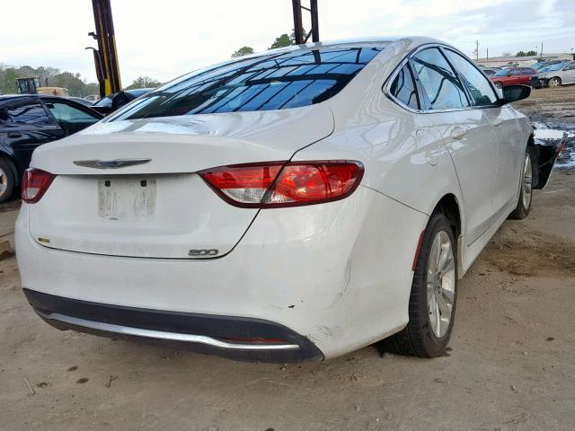 1C3CCCAB2FN583791 - 2015 CHRYSLER 200 LIMITE WHITE photo 4