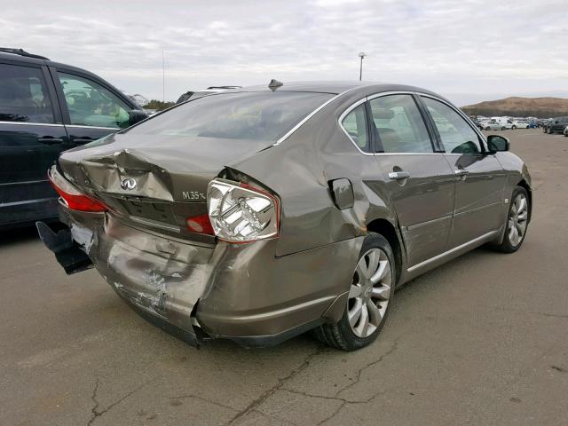 JNKAY01F97M452949 - 2007 INFINITI M35 BASE GRAY photo 4