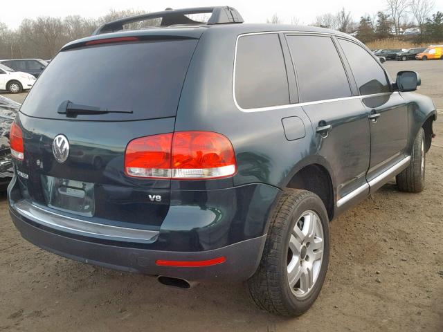 WVGCM77L85D012984 - 2005 VOLKSWAGEN TOUAREG 4. GREEN photo 4