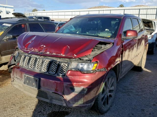 1C4RJFAGXHC844396 - 2017 JEEP GRAND CHER MAROON photo 2