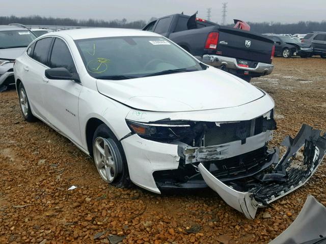1G1ZB5ST3GF185084 - 2016 CHEVROLET MALIBU LS WHITE photo 1