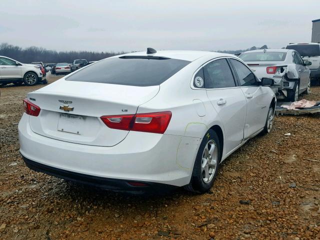 1G1ZB5ST3GF185084 - 2016 CHEVROLET MALIBU LS WHITE photo 4