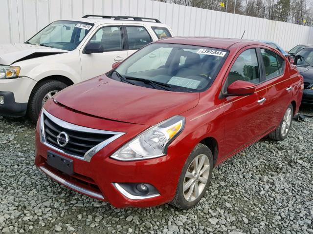 3N1CN7AP4FL838713 - 2015 NISSAN VERSA S RED photo 2