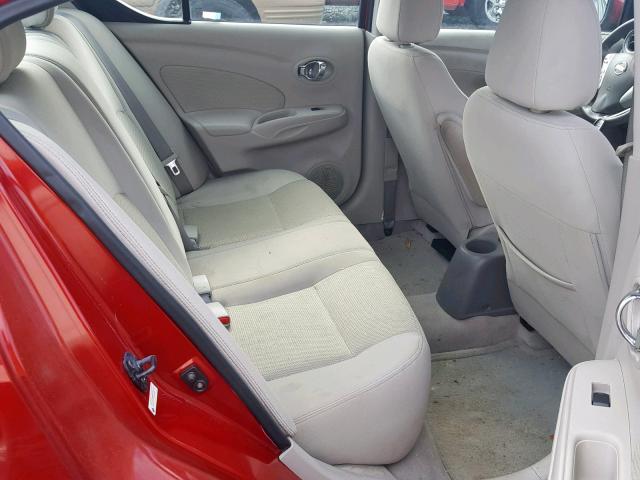 3N1CN7AP4FL838713 - 2015 NISSAN VERSA S RED photo 6