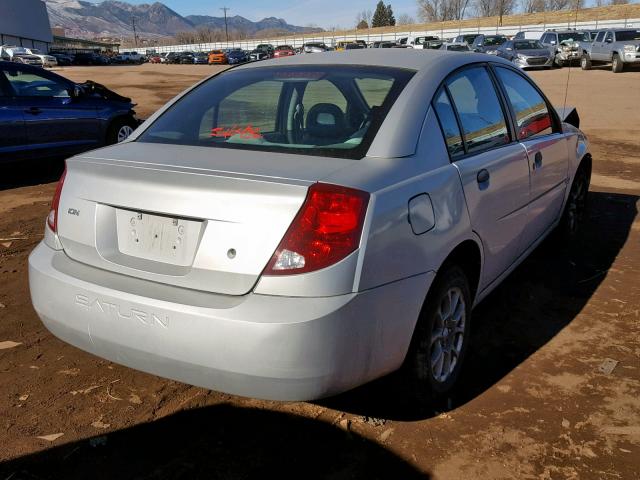 1G8AG52F94Z171341 - 2004 SATURN ION LEVEL SILVER photo 4