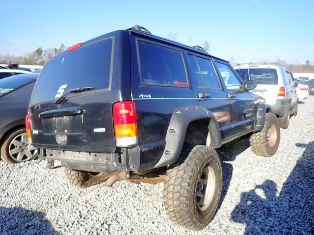 1J4FF68S51L520724 - 2001 JEEP CHEROKEE L BLACK photo 4