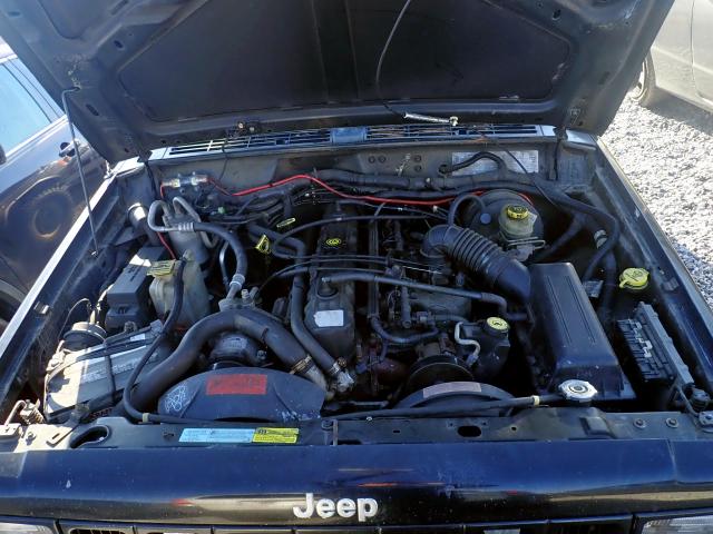 1J4FF68S51L520724 - 2001 JEEP CHEROKEE L BLACK photo 7