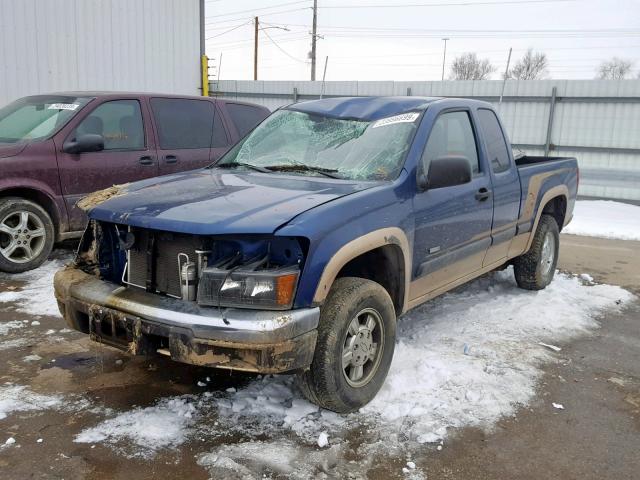 1GCDT196968210354 - 2006 CHEVROLET COLORADO BLUE photo 2